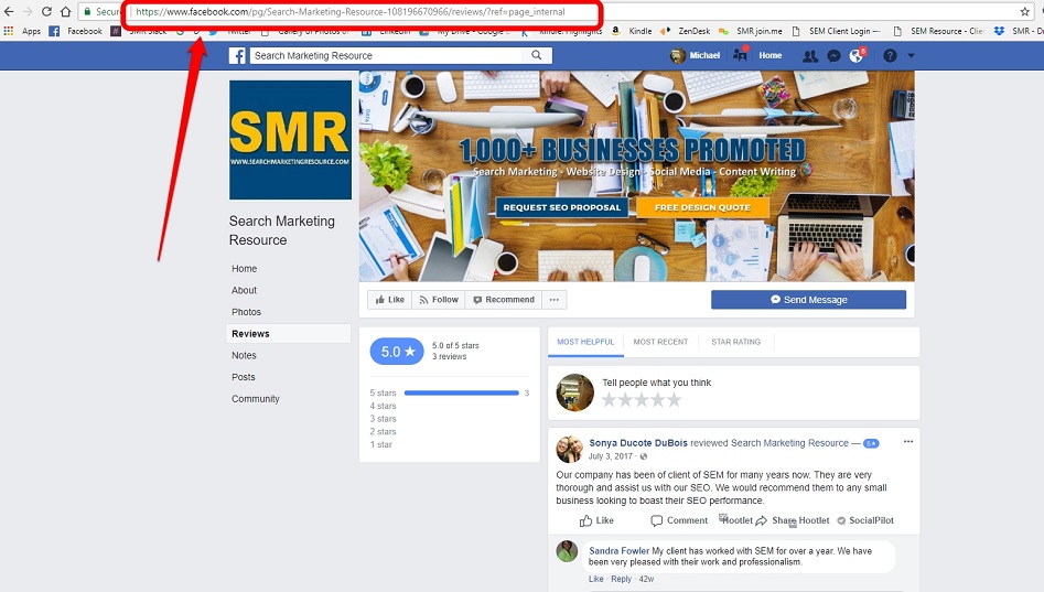 Using Facebook for business social media management