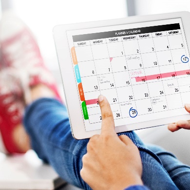 Consistent content calendar for blogging service