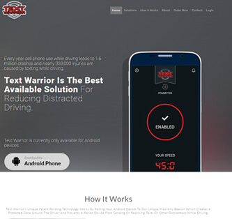 Website design for small business for Text Warrior